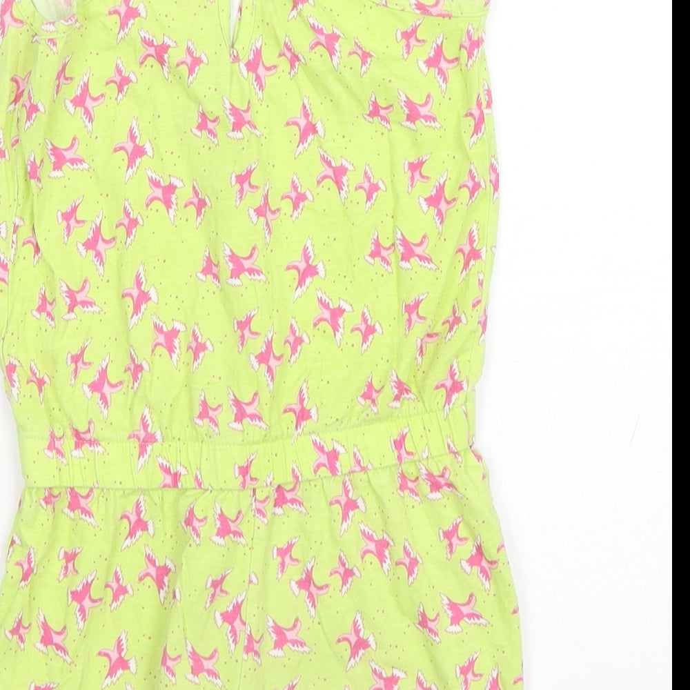 St Bernard Girls Multicoloured Geometric Cotton Playsuit One-Piece Size 6 Years Pullover - Bird Print