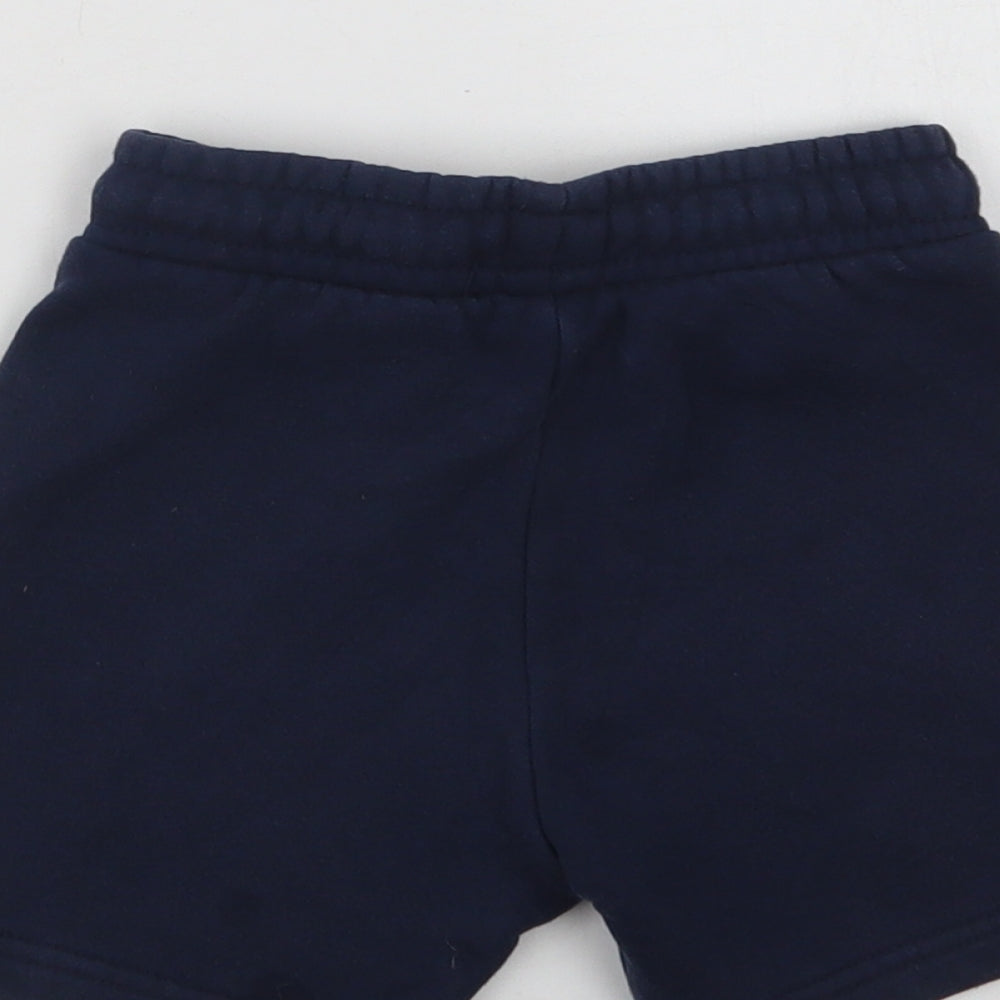 F&F Baby Blue Cotton Jogger Trousers Size 18-24 Months Drawstring