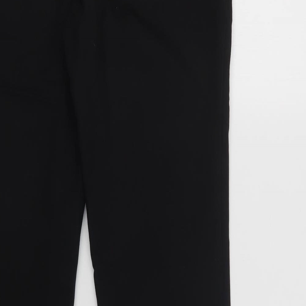 Mango Womens Black Dress Pants Trousers Size 10 L28 in Regular Button