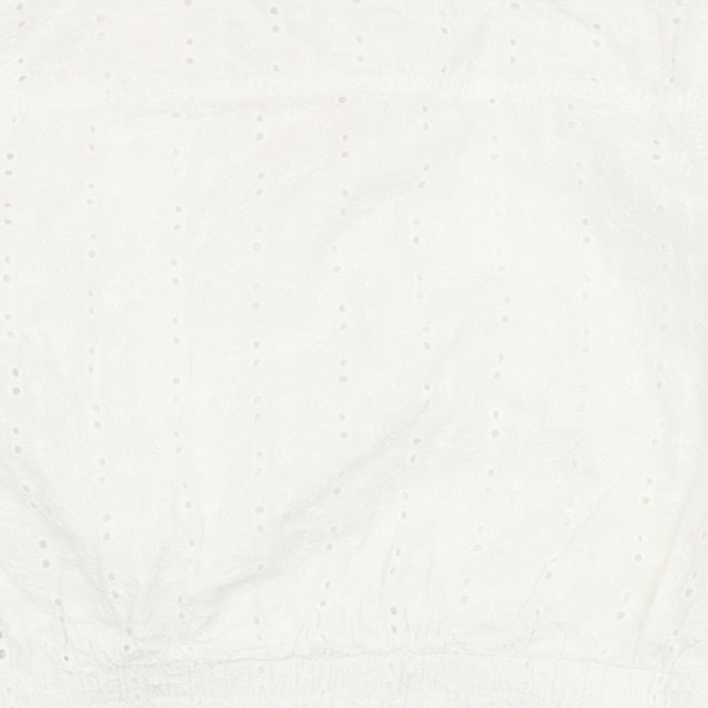 NEXT Girls White Jacket Size 3-4 Years Zip