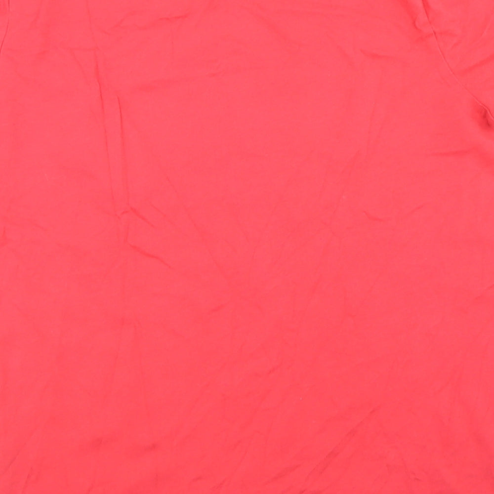 Jeff & Co Boys Red Cotton Basic T-Shirt Size 11-12 Years Crew Neck - Gaming