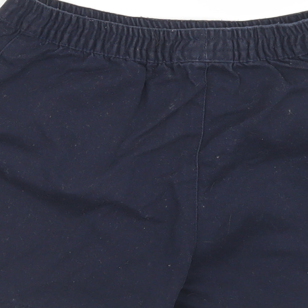 F&F Boys Blue Cotton Bermuda Shorts Size 5-6 Years Regular