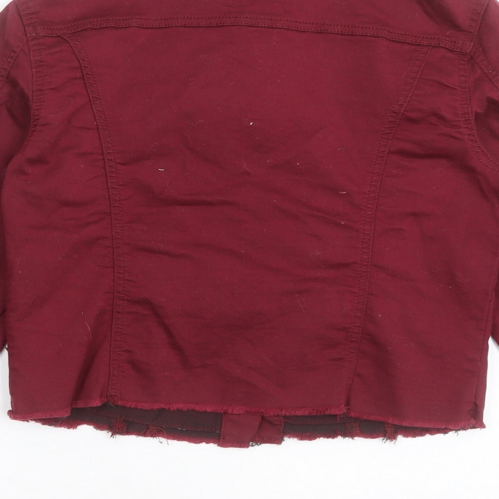my destiny Womens Purple Jacket Size S Button