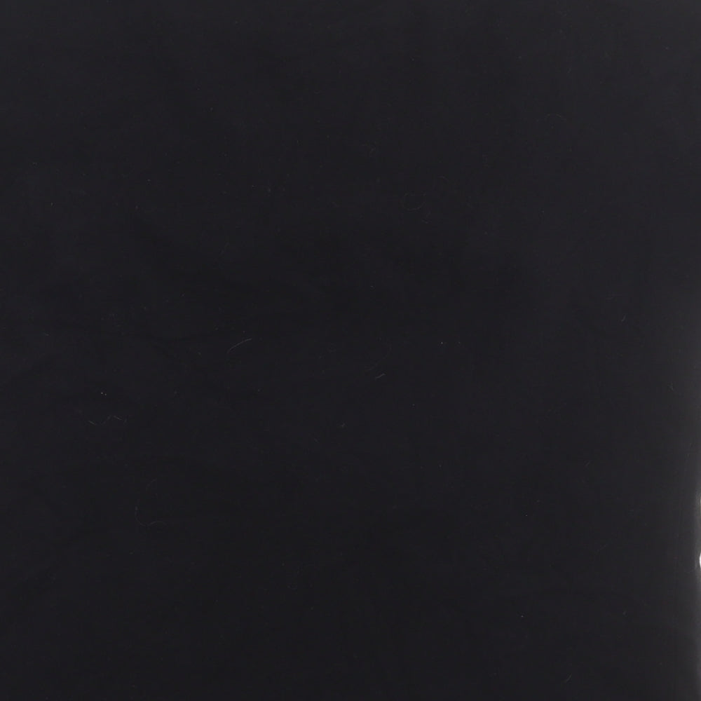 sweewe Womens Black Cotton Basic T-Shirt Size S Crew Neck - Star