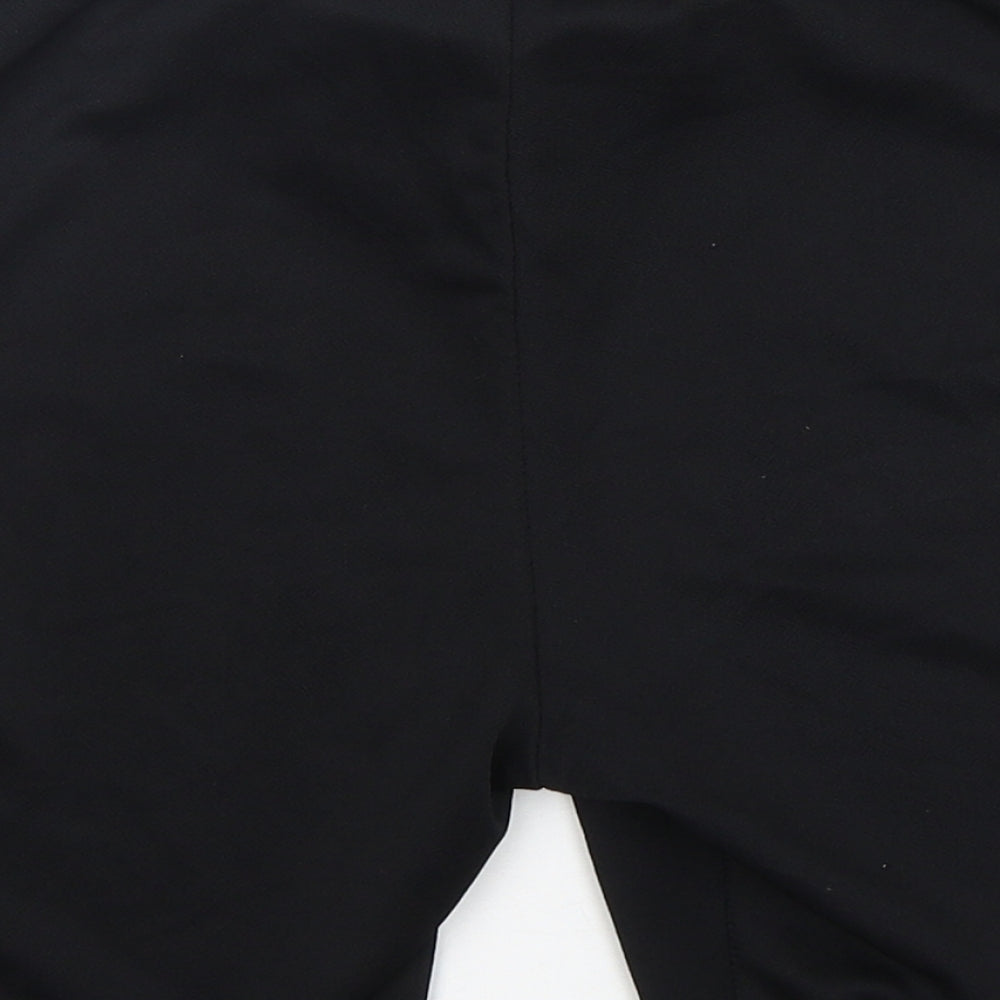 Boohoo Womens Black Polyester Biker Shorts Size 8 L7 in Regular