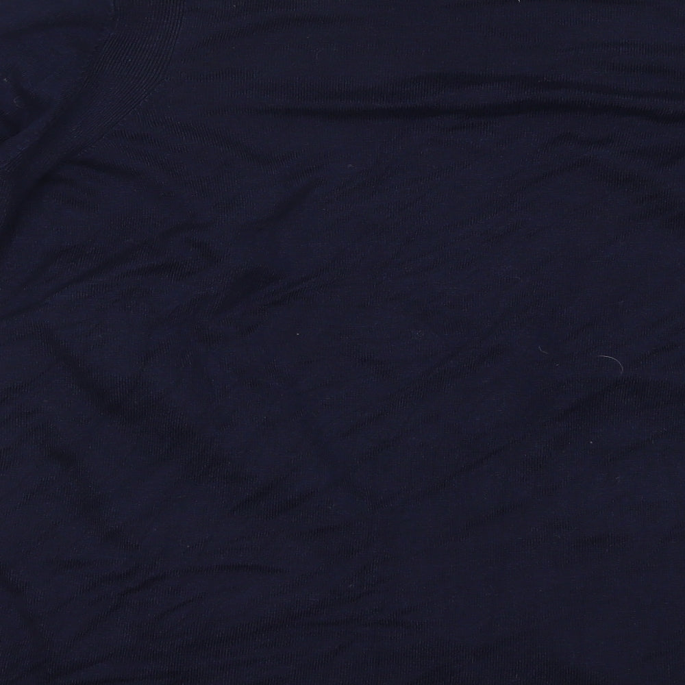 Marks and Spencer Womens Blue V-Neck Viscose Cardigan Jumper Size M