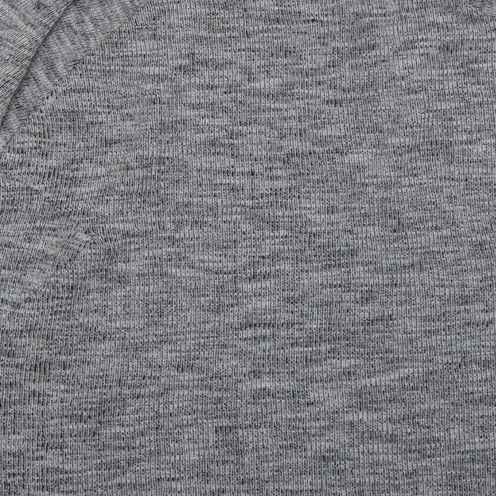 Topshop Womens Grey Round Neck Polyester Pullover Jumper Size 8