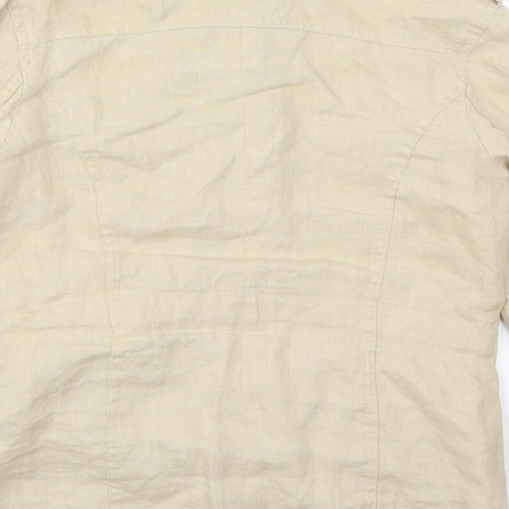 Atmosphere Womens Beige Jacket Size 10 Button