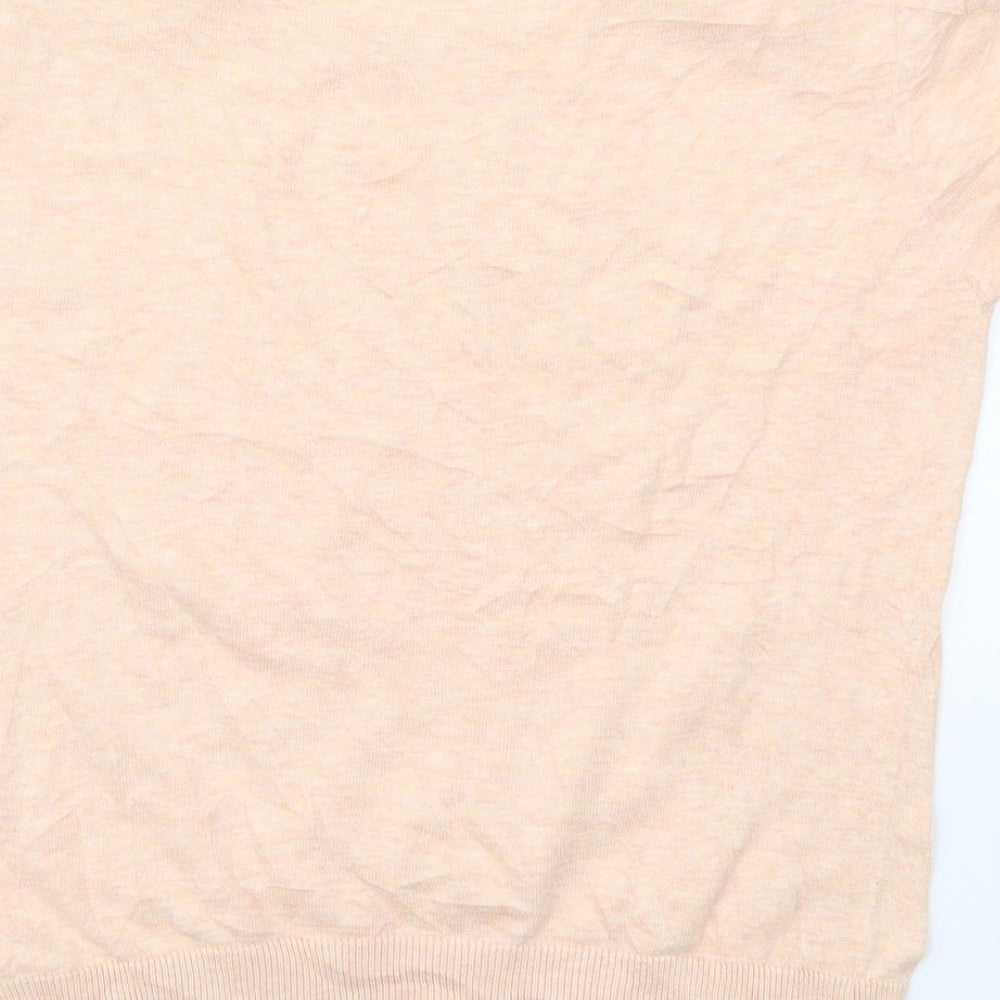 Red Herring Womens Pink Round Neck Cotton Pullover Jumper Size 12