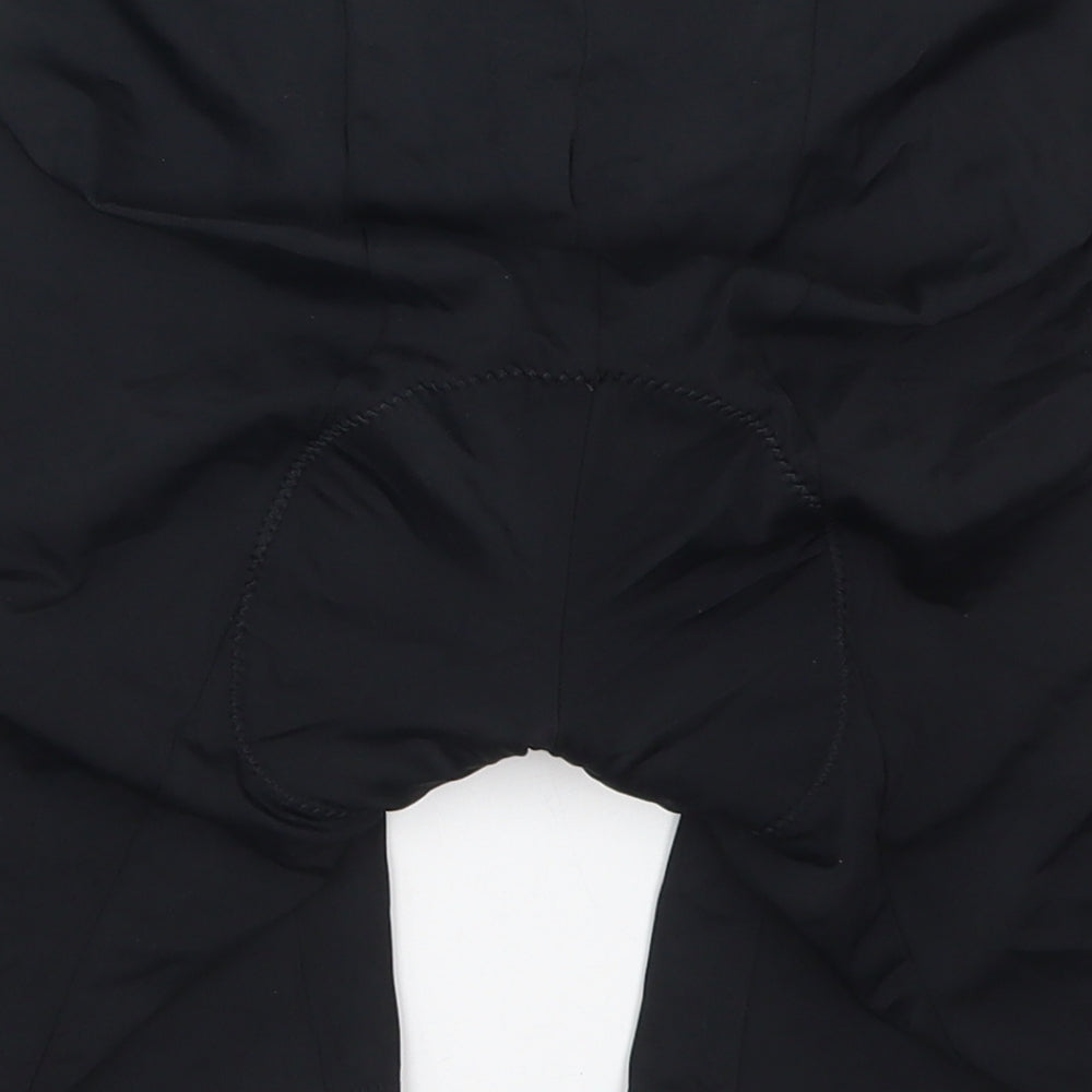 Preworn Mens Black Nylon Biker Shorts Size M L6 in Regular