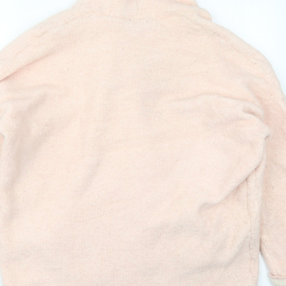H&M Womens Pink Jacket Coatigan Size M Button