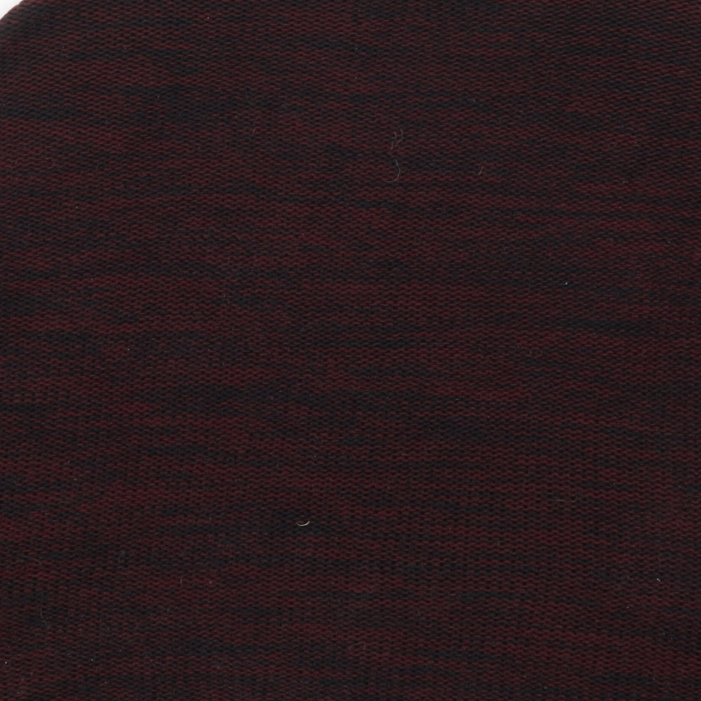 Atmosphere Womens Red Round Neck Acrylic Pullover Jumper Size 8 - Burgundy