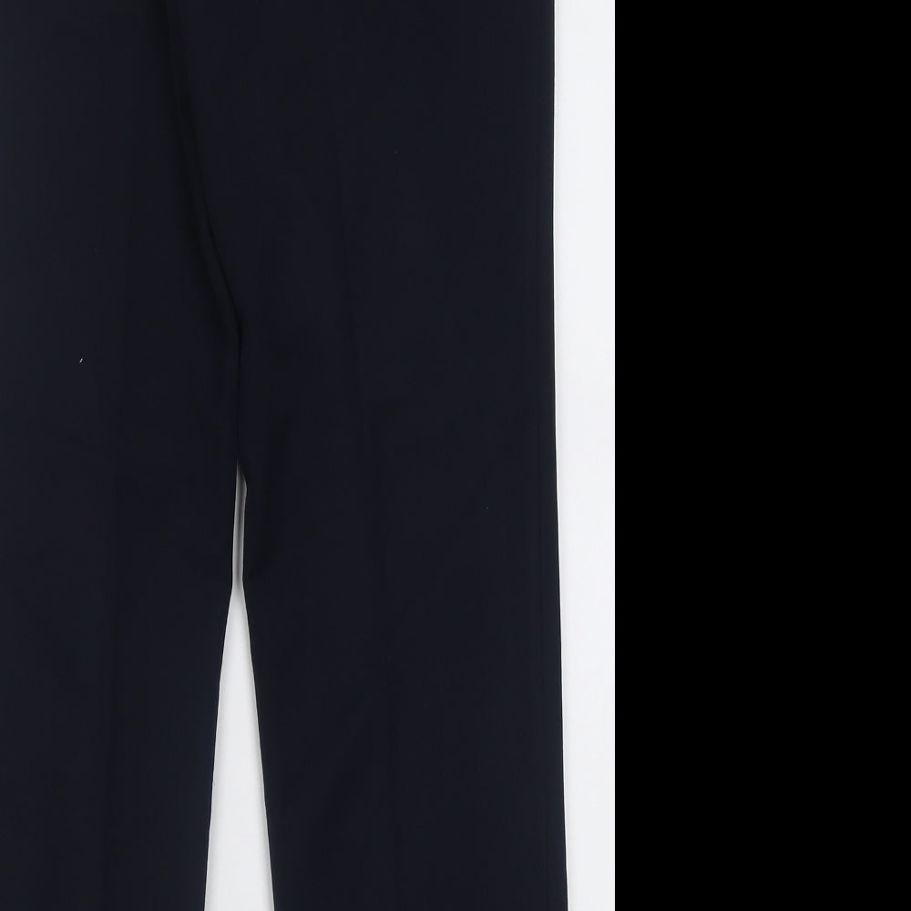 Gerard Womens Blue Polyester Trousers Size 10 L29 in Regular Button