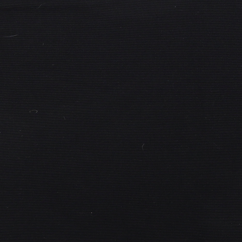 Debenhams Womens Black Round Neck Acrylic Henley Jumper Size 16