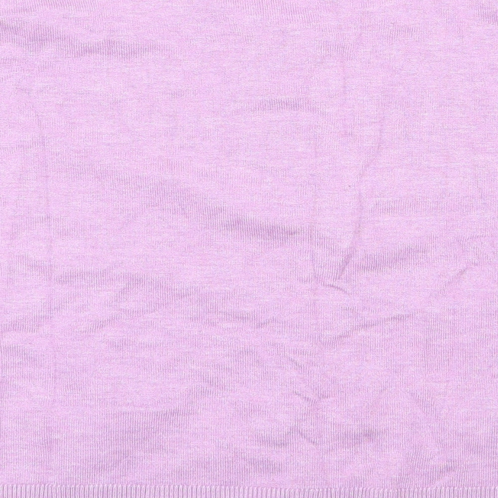 M&Co Womens Purple Scoop Neck Viscose Cardigan Jumper Size 18