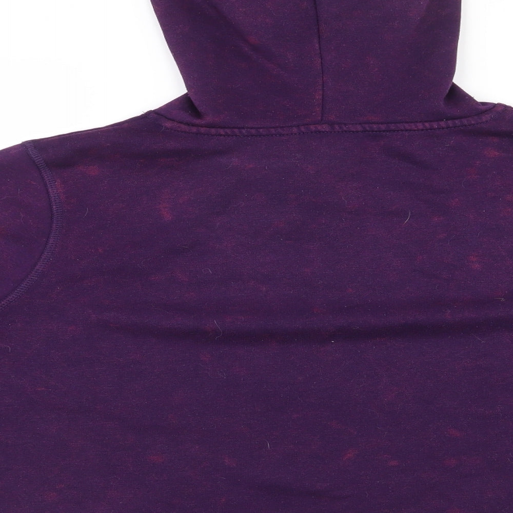 George Womens Purple Polyester Pullover Sweatshirt Size 16 Pullover - Cropped