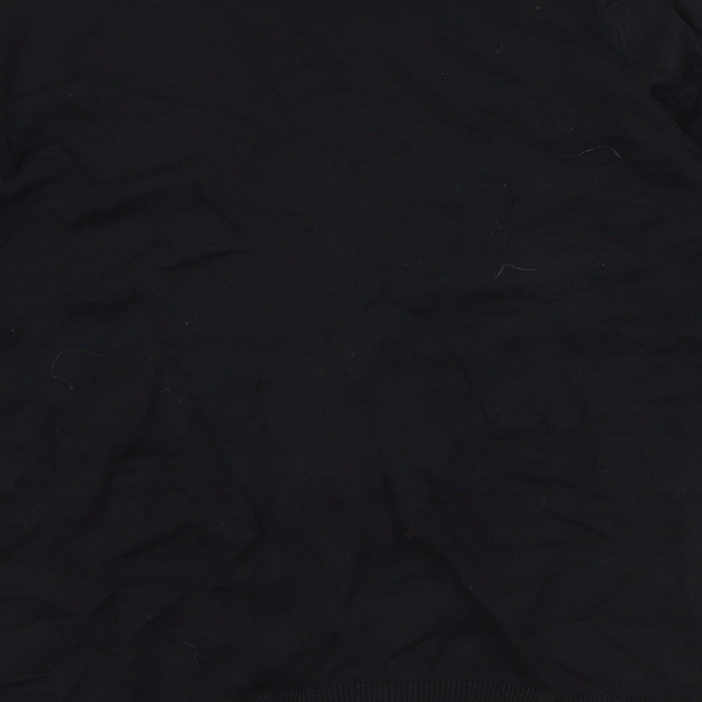 Dunnes Stores Womens Black High Neck Viscose Pullover Jumper Size S