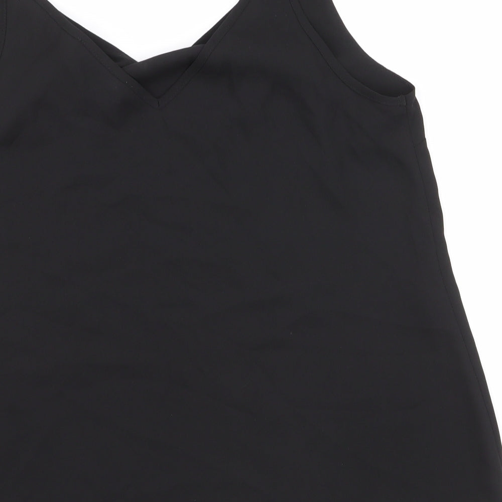 Primark Womens Black Camisole Tank Size 10 V-Neck