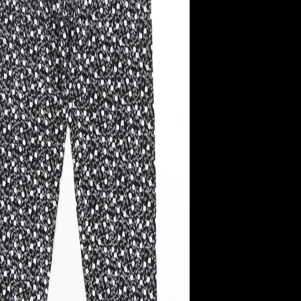 Preworn Girls Multicoloured Floral Viscose Capri Trousers Size 13 Years Regular