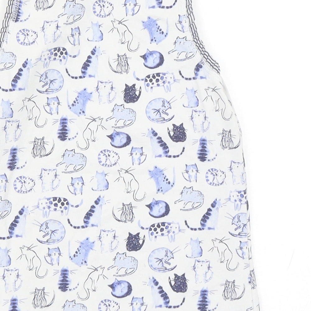 NEXT Girls Multicoloured Spotted Cotton Basic Tank Size 5-6 Years Round Neck Pullover