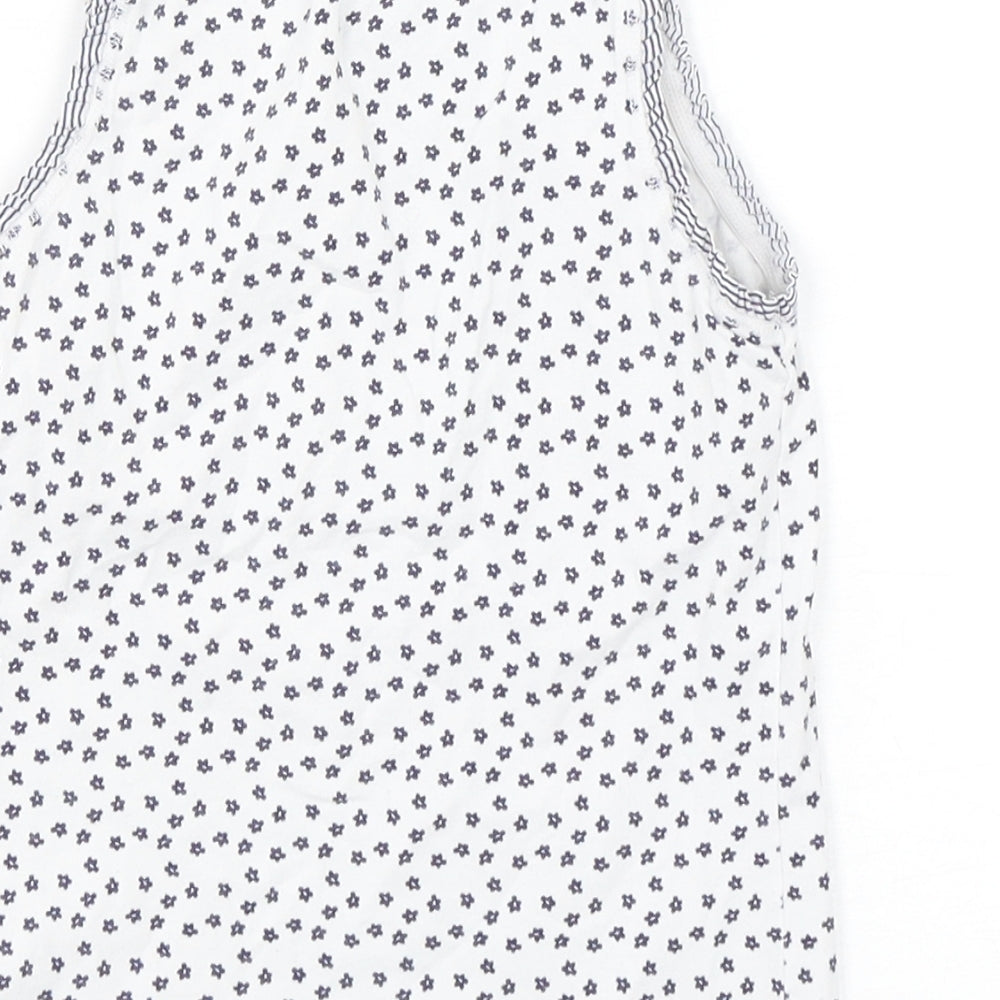NEXT Girls Multicoloured Floral Cotton Basic Tank Size 5-6 Years Round Neck Pullover