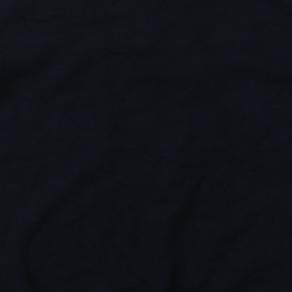 Dorothy Perkins Womens Blue Round Neck Cotton Pullover Jumper Size 10 - Lace Detail