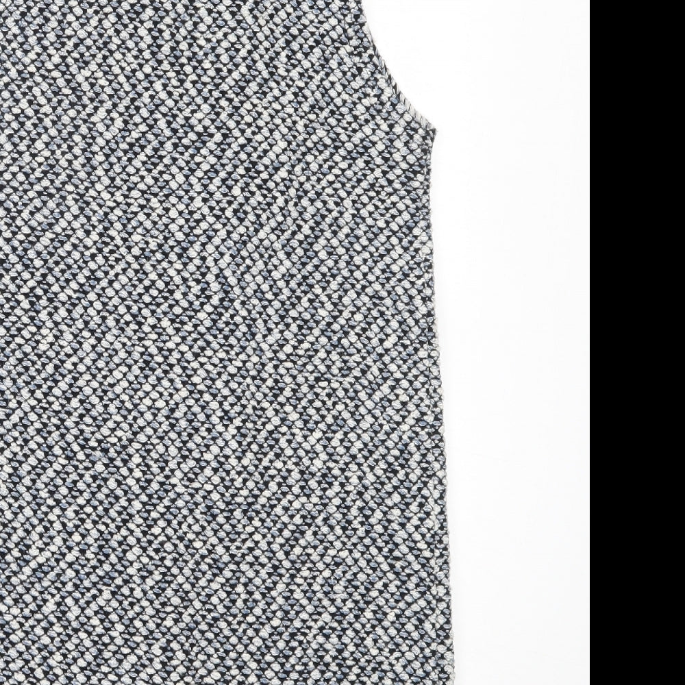 Atmosphere Womens Blue Round Neck Cotton Cardigan Jumper Size 10