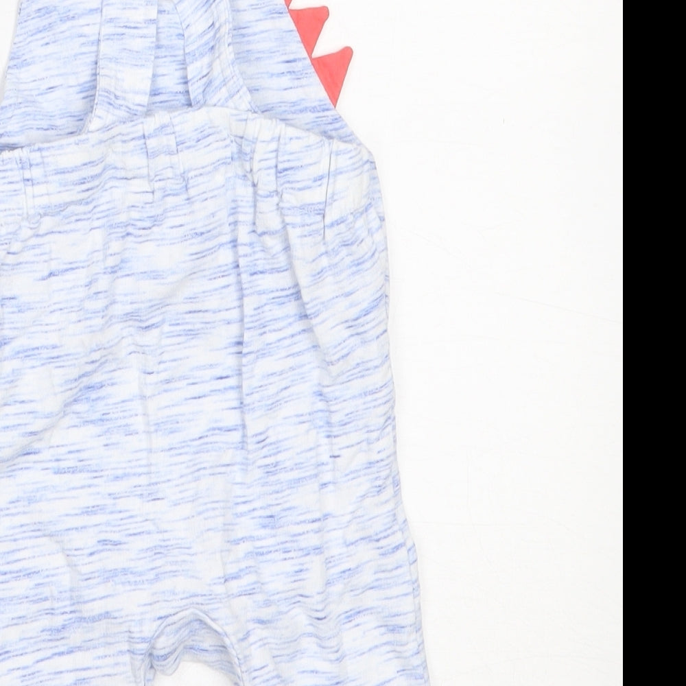 Matalan Boys Blue Cotton Dungaree One-Piece Size 3-6 Months