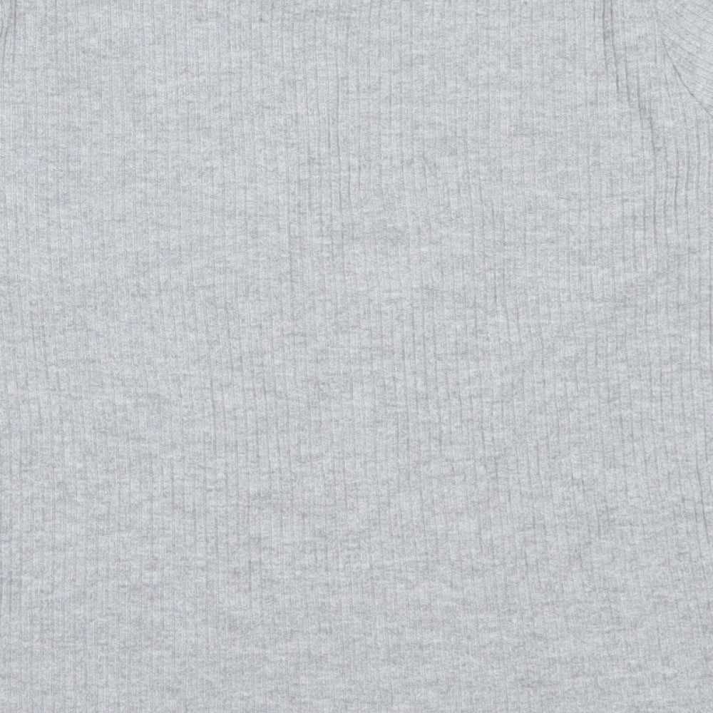 Pep&Co Womens Grey Round Neck Polyester Pullover Jumper Size 14