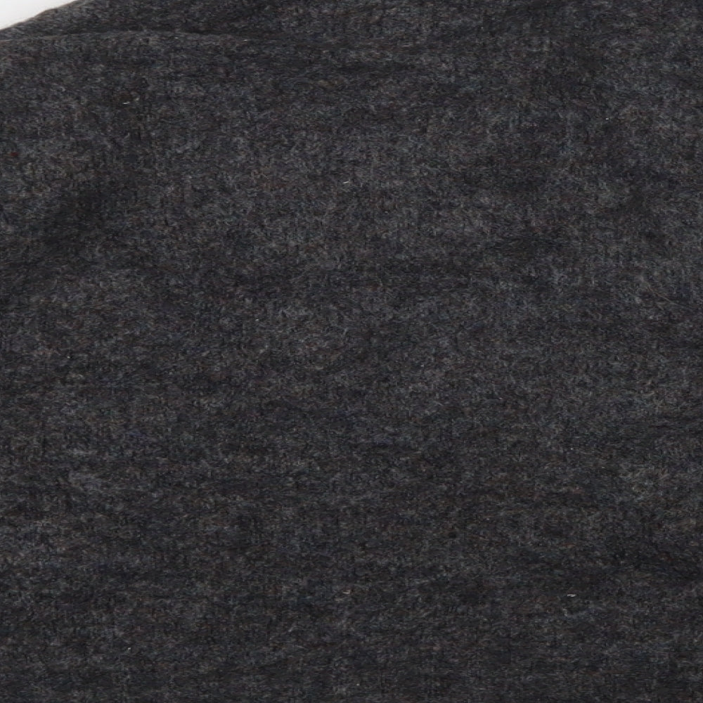 Benett Womens Grey V-Neck Cardigan Jumper Size S