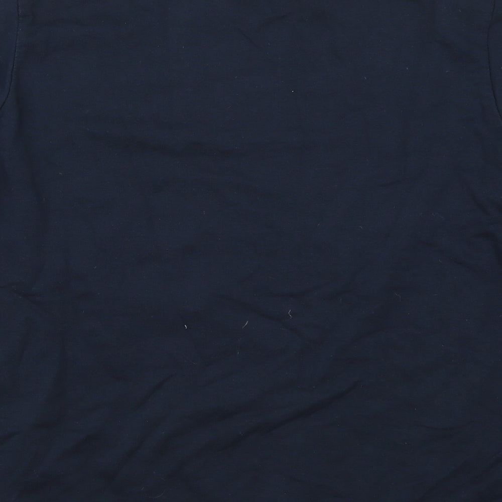 New Look Mens Blue Cotton Pullover Sweatshirt Size M