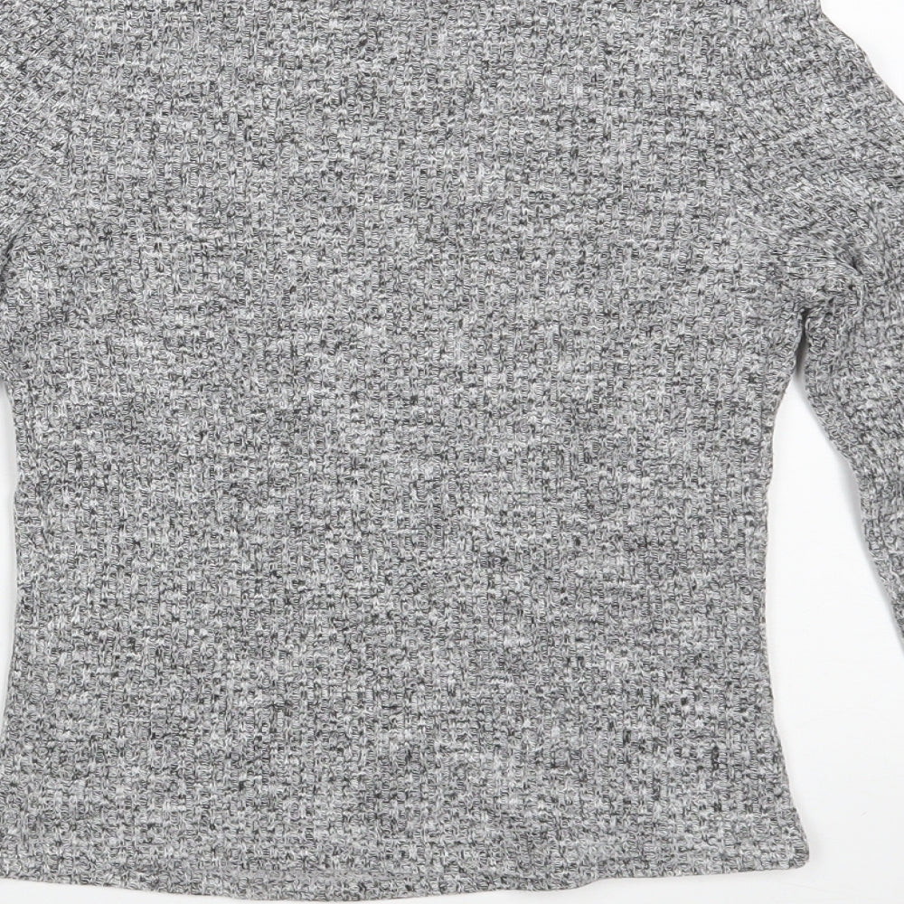 River Island Womens Grey Polyester Pullover Sweatshirt Size 8