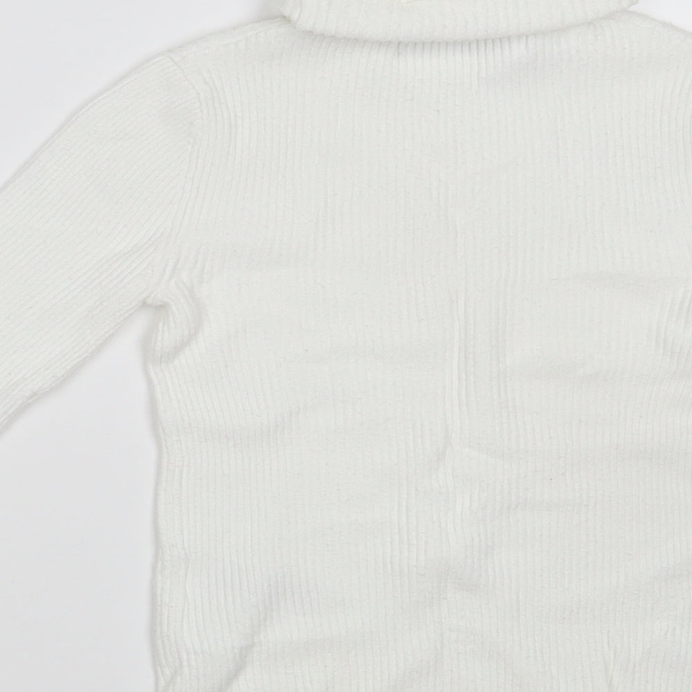 Miss Selfridge Womens White Nylon Pullover Sweatshirt Size 6