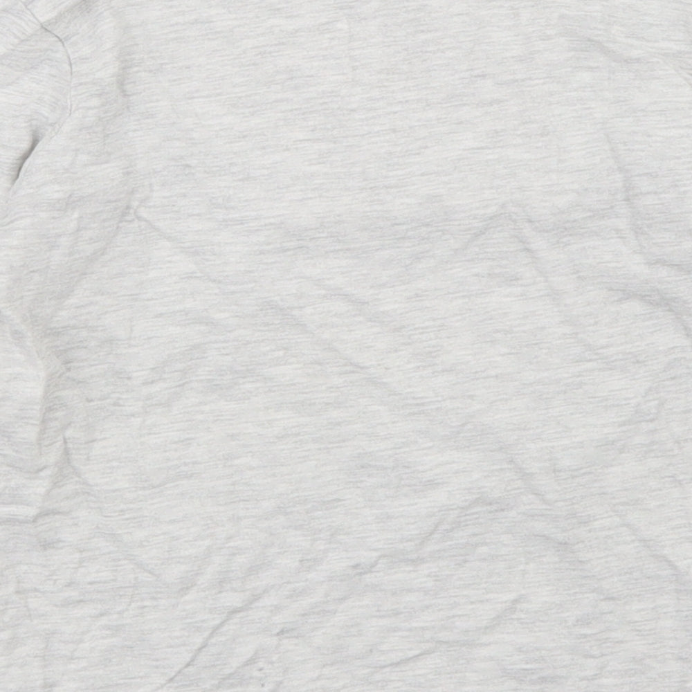 Primark Boys Grey Cotton Basic T-Shirt Size 4-5 Years Crew Neck - Skateboard