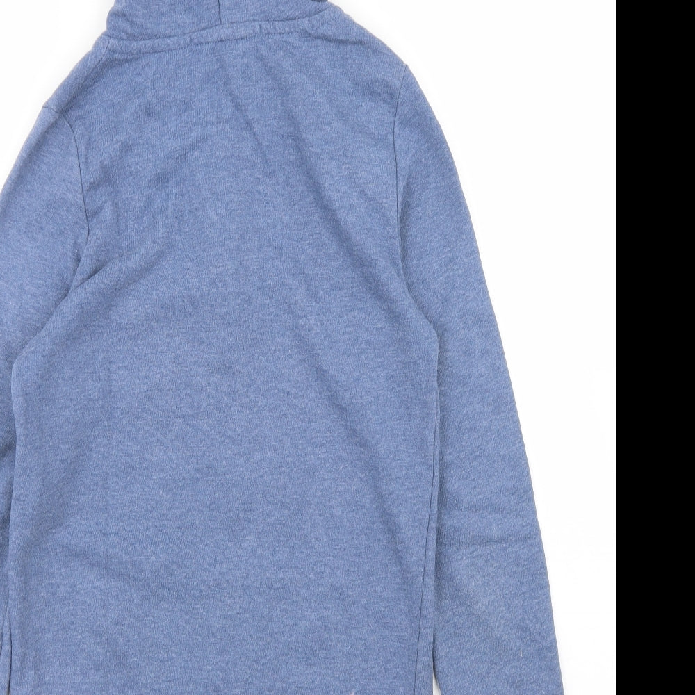 Brave Soul Womens Blue Jacket Size XS Zip