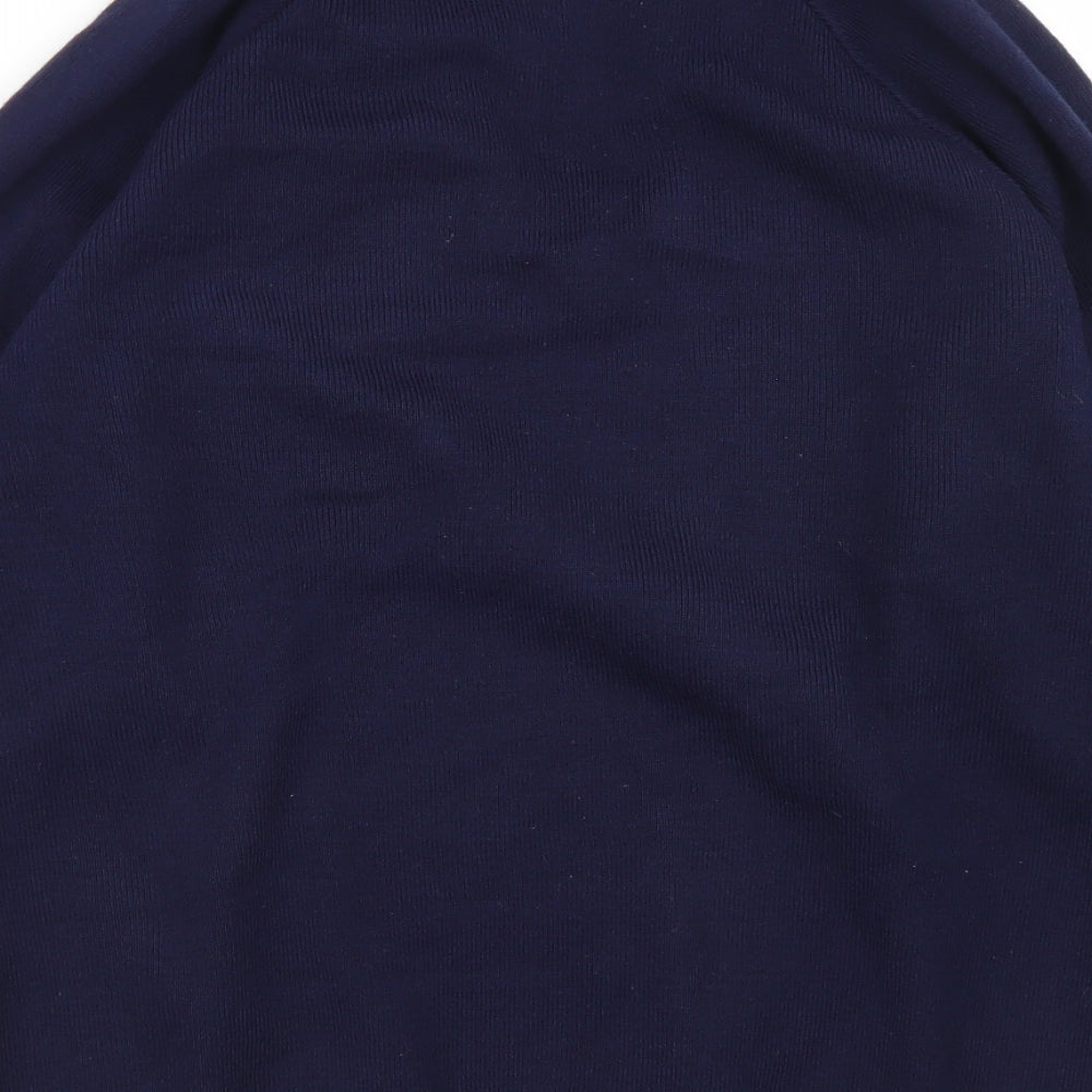 Hunter Mens Blue V-Neck Acrylic Pullover Jumper Size S