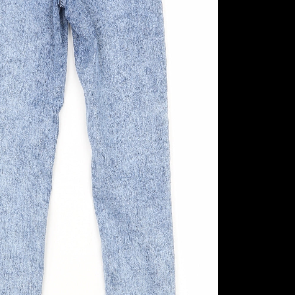 NEXT Girls Blue Cotton Jegging Jeans Size 9 Months Regular Pullover