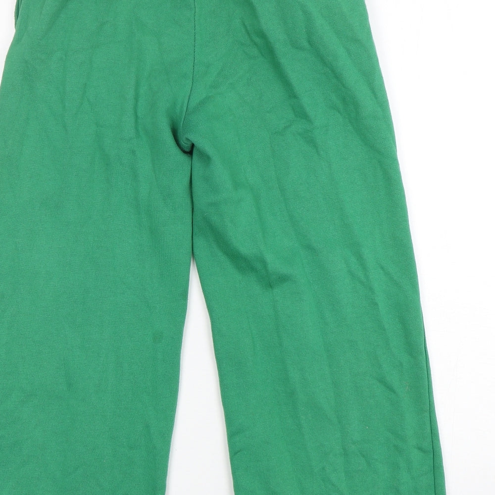 Ego Womens Green Cotton Sweatpants Trousers Size 8 L26 in Regular
