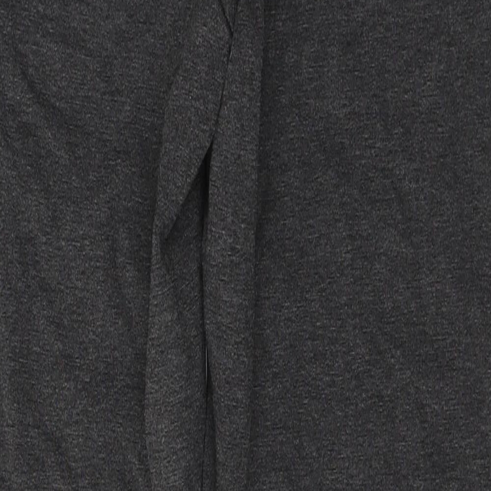 Marks and Spencer Womens Grey Viscose Trousers Size 12 L28 in Regular