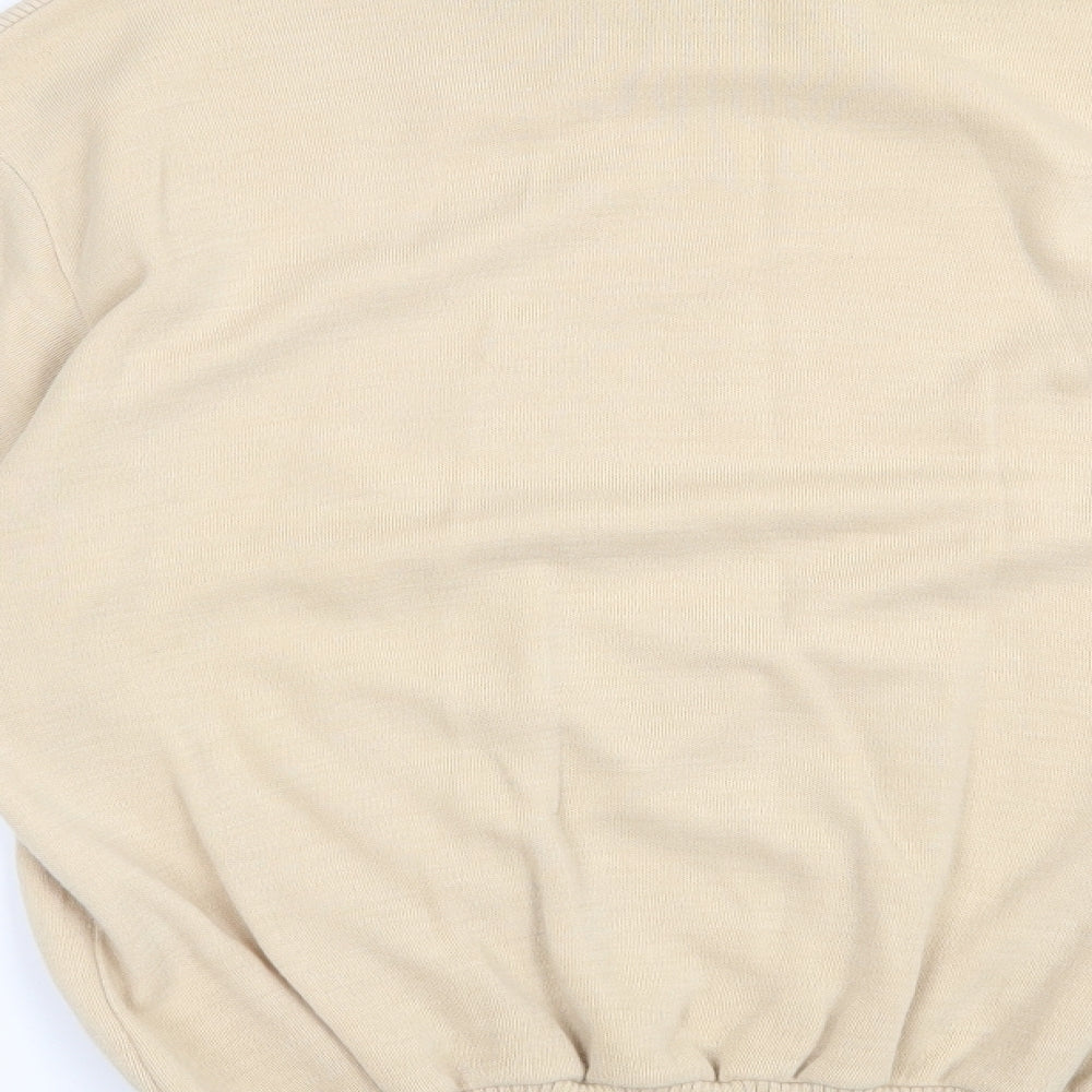 Greenwoods Mens Beige Acrylic Pullover Sweatshirt Size M