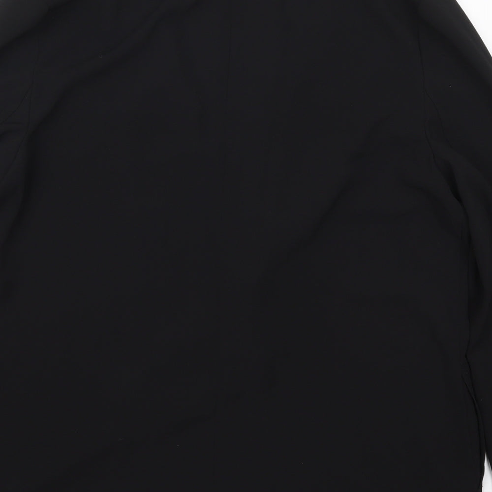 New Look Womens Black Jacket Size 12 Button