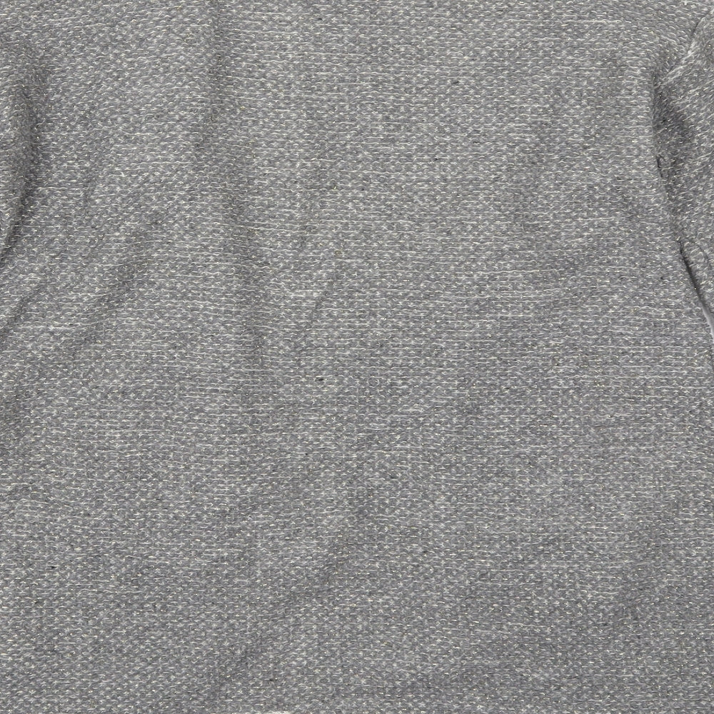 Pepe Jeans Womens Grey V-Neck Cotton Cardigan Jumper Size S
