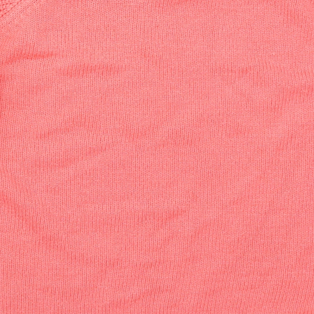 Originals Womens Pink Boat Neck Acrylic Pullover Jumper Size XL