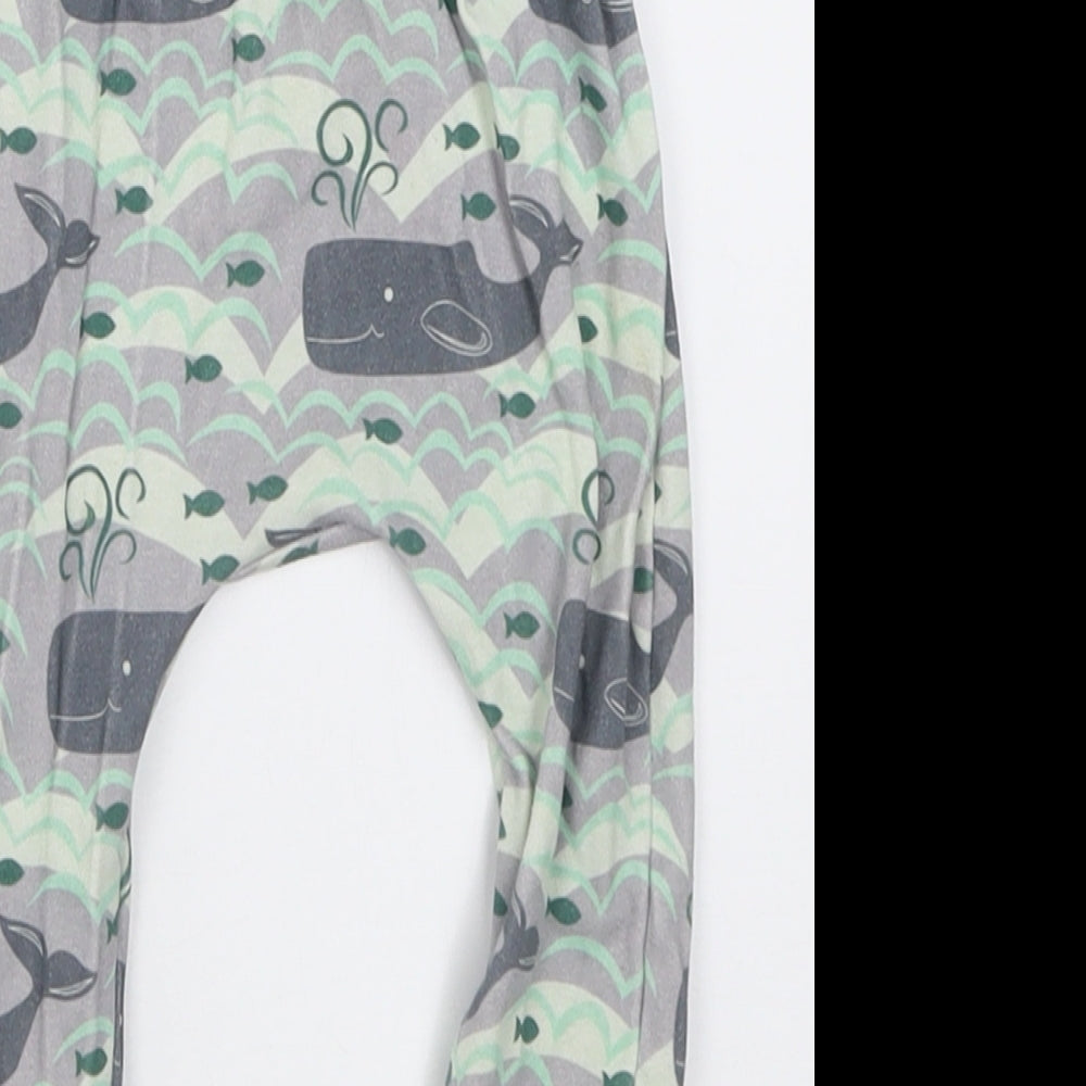 Hau'oli Apparel Boys Green Geometric Cotton Capri Trousers Size 6-9 Months Pullover