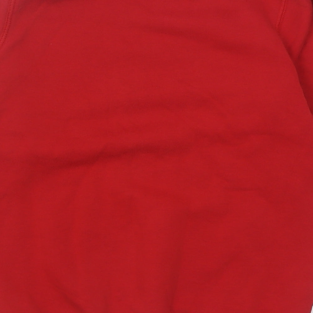 TU Boys Red Cotton Pullover Sweatshirt Size 9 Years Pullover - School Wear