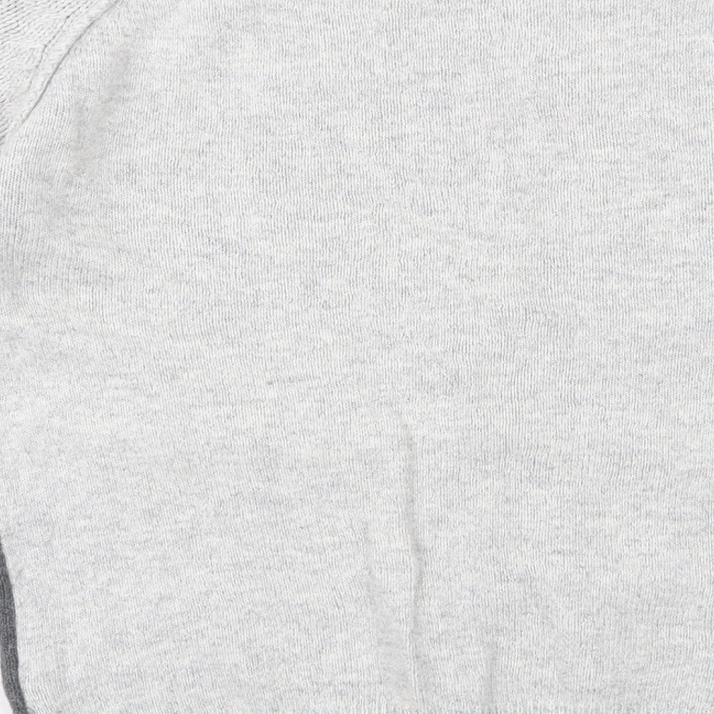 NEXT Womens Grey Boat Neck Cotton Pullover Jumper Size 10