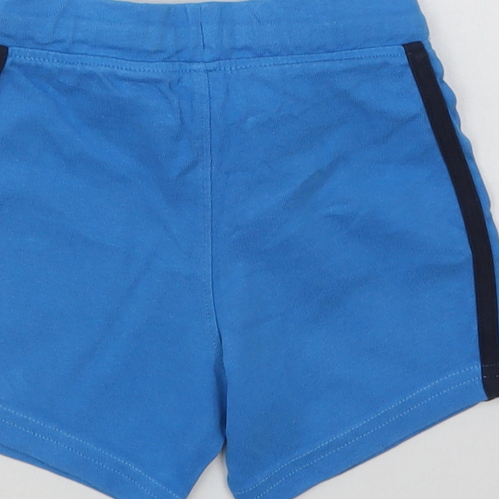 O'Neills Baby Blue Cotton Cropped Trousers Size 12-18 Months Drawstring