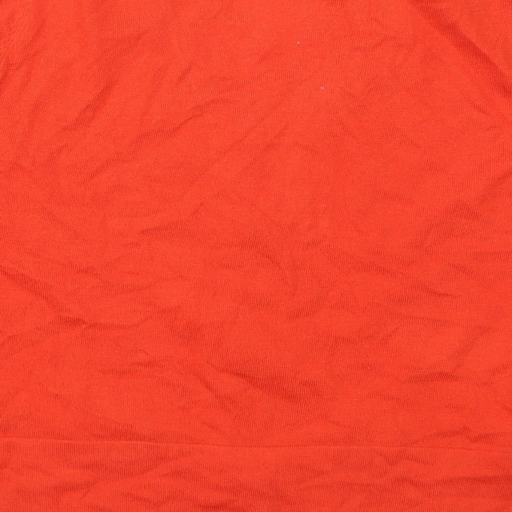 Lakeland Womens Red V-Neck Polyester Full Zip Jumper Size 18