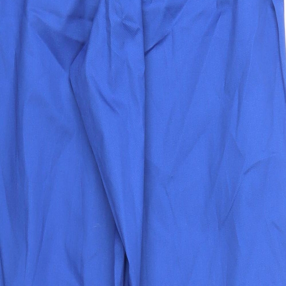 Alexandra Womens Blue Polyester Trousers Size M L31 in Regular Drawstring
