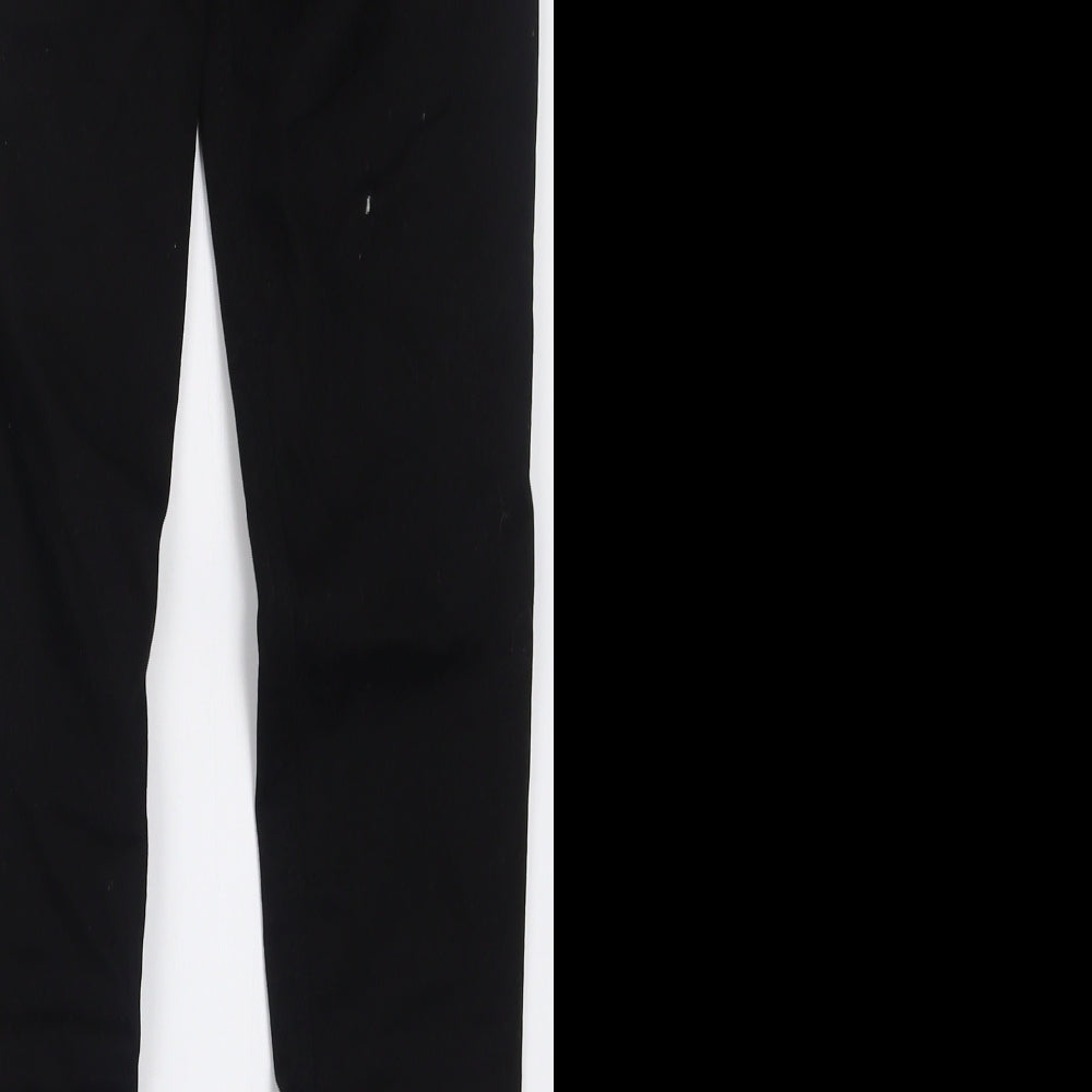 Topshop Womens Black Cotton Skinny Jeans Size 28 L32 in Regular Button